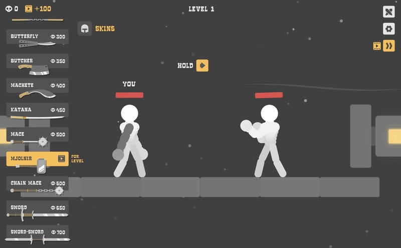 Ragdoll Hit Game Screenshot