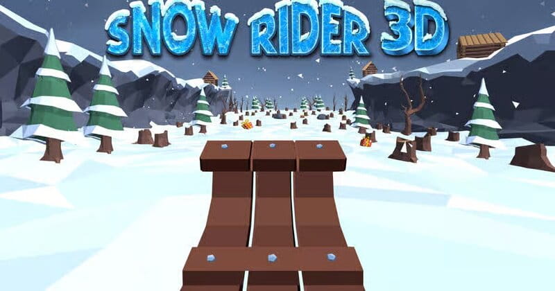 Snow Rider 3D Gameplay Screenshot